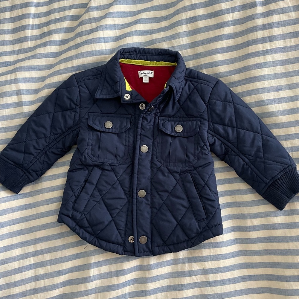Splendid Blue Quilted Puffer Jacket